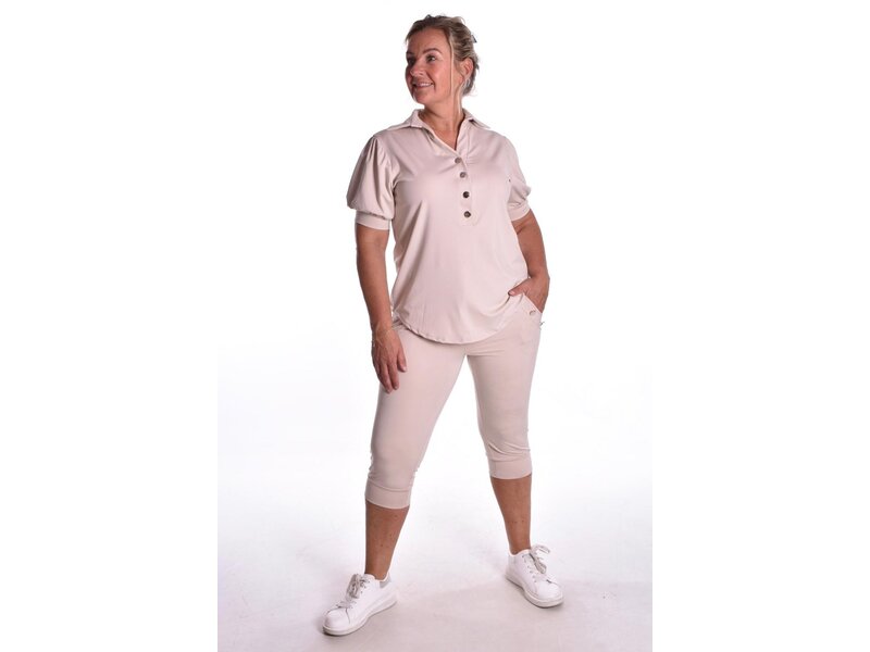 Luxe Travel Capribroek Button - Beige