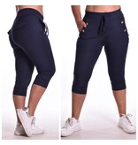 Luxe Travel Capribroek Button - Donkerblauw