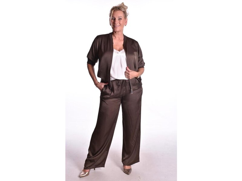 Satin Pants - Choco