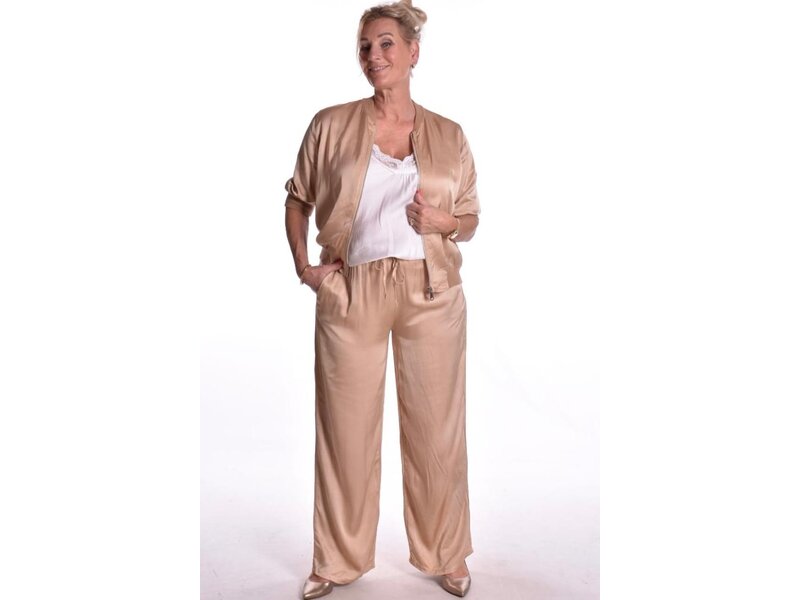 Satin Pants - Goud