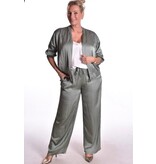 Satin Pants - Licht Legergroen