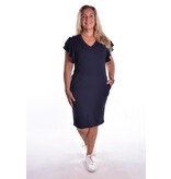 Travelstof Jurk Esmée - Donkerblauw