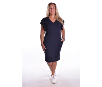 Travelstof Jurk Esmée - Donkerblauw