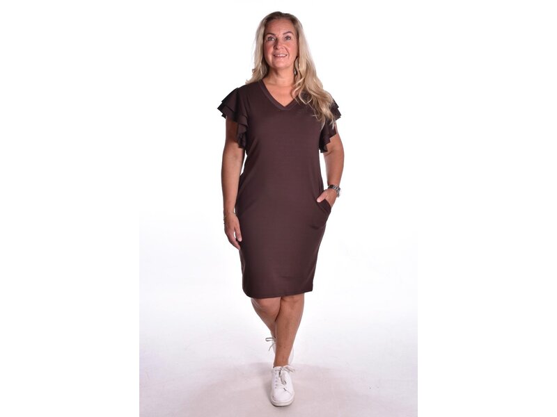 Travelstof Jurk Esmée - Choco
