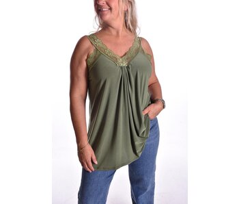 Top Wendy Travel - Olijfgroen