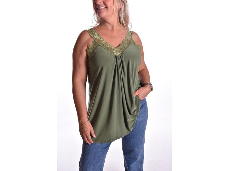 Top Wendy Travel - Olijfgroen