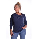 Top Gesp Lange Mouw - Donkerblauw