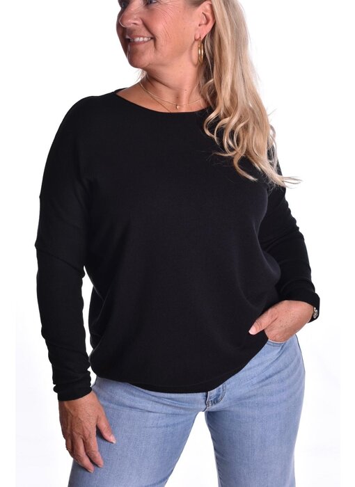 Top Diana  - Zwart