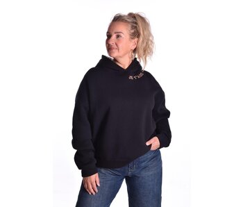 Sweater Je t'aime van Mooij - Zwart