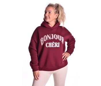 Sweater Bonjour van Mooij - Bordeaux
