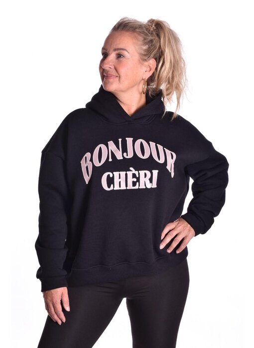 Sweater Bonjour van Mooij - Zwart