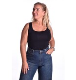 Viscose Topje Abbey - Zwart Viscose Topje Abbey - Zwart