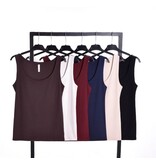 Viscose Topje Abbey - Zwart Viscose Topje Abbey - Zwart