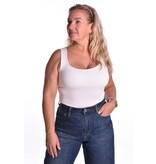 Viscose Topje Abbey - Roomwit Viscose Topje Abbey - Roomwit