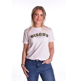T-shirt Bisous - Roomwit + Legergroen