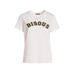 T-shirt Bisous - Roomwit + Legergroen