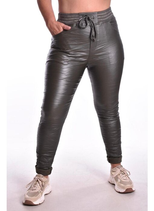 Coating Broek Beau - Legergroen