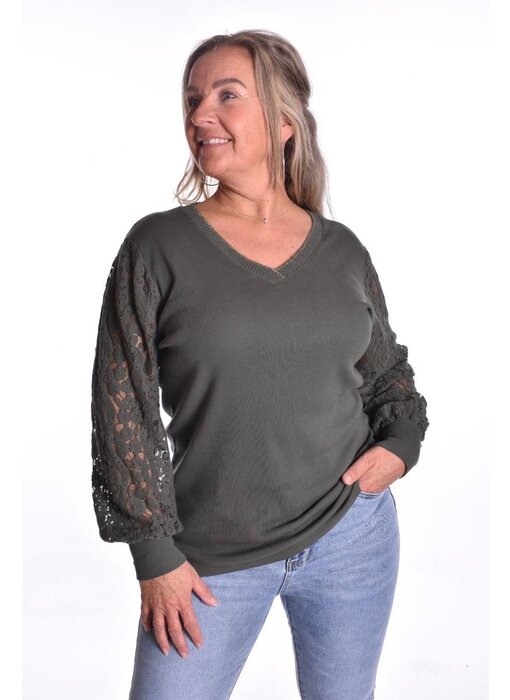 Top Macy  - Legergroen