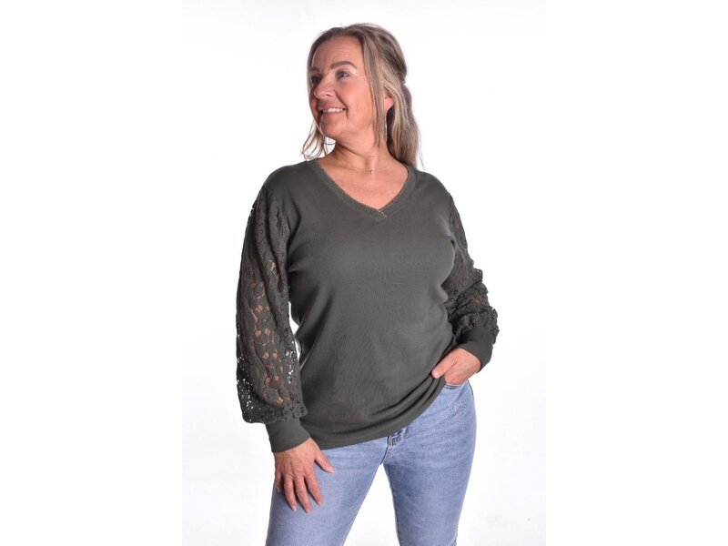 Top Macy  - Legergroen