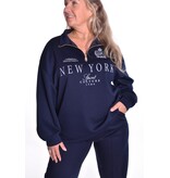 Sweater NY - Donkerblauw