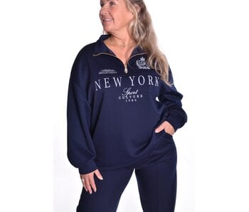 Sweater NY - Donkerblauw