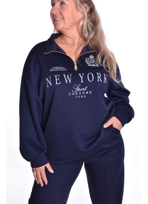 Sweater NY - Donkerblauw