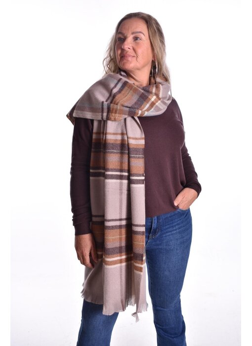 Sjaal Ruit - Beige