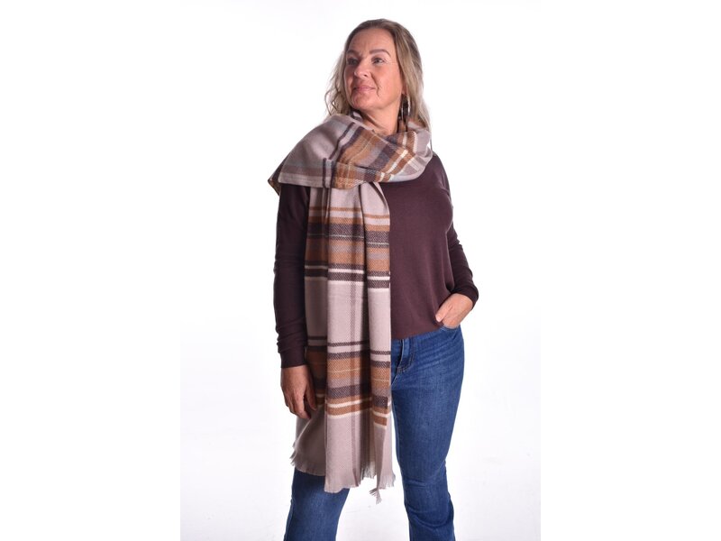 Sjaal Ruit - Beige