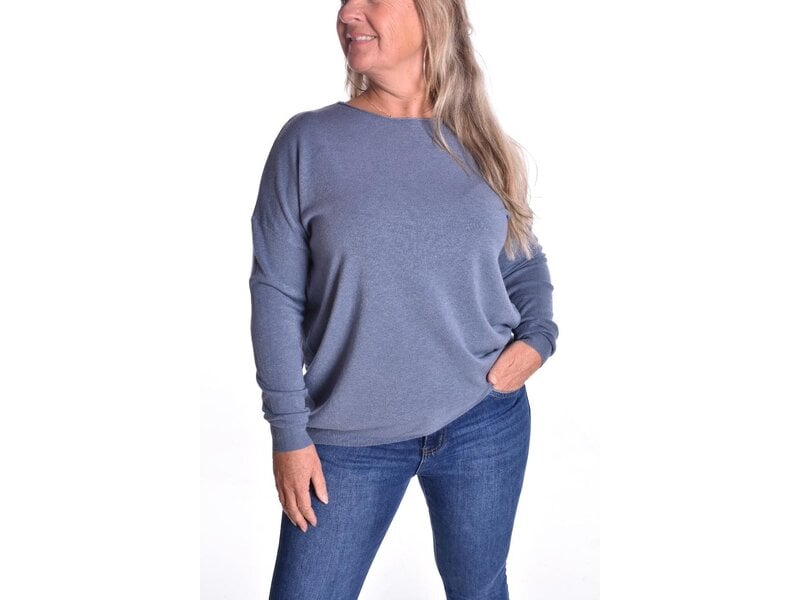 Top Diana  - Jeansblauw