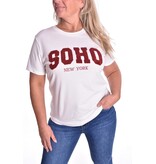 T-shirt SOHO - Bordeaux Tekst