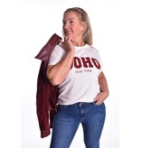 T-shirt SOHO - Bordeaux Tekst
