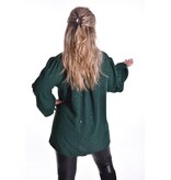 Top V-hals Glitter - Groen