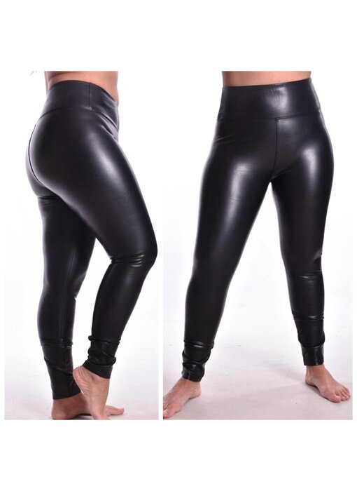 Norfy Leatherlook Legging - Zwart