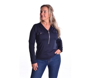 Top Monique - Donkerblauw