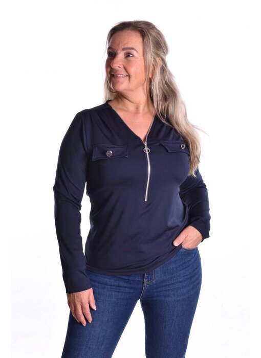 Top Monique - Donkerblauw