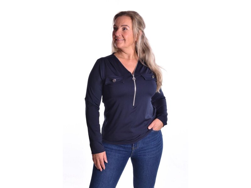 Top Monique - Donkerblauw