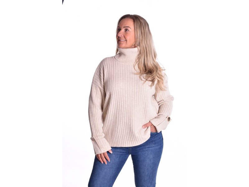 Trui Ribbelknoop - Beige