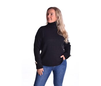Trui Ribbelknoop - Zwart