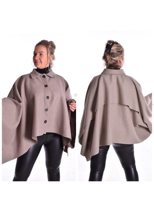 Poncho Elle - Taupe