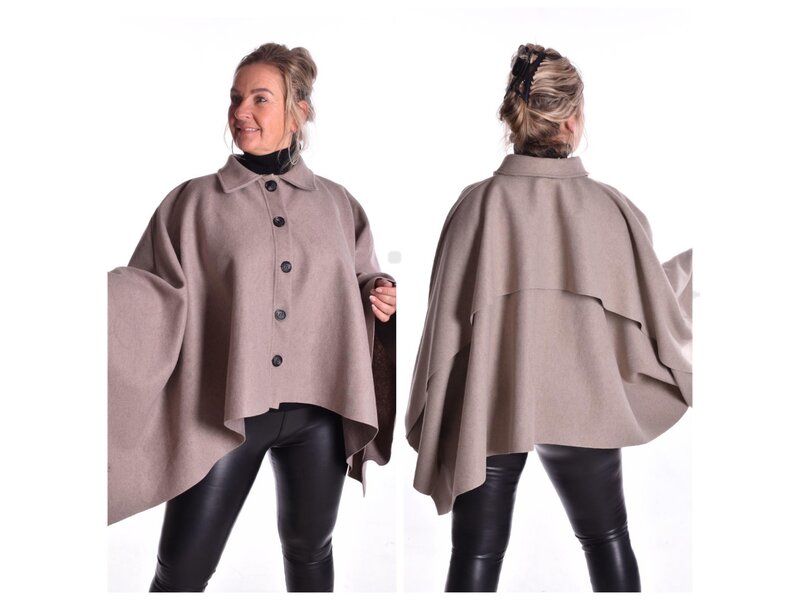 Poncho Elle - Taupe