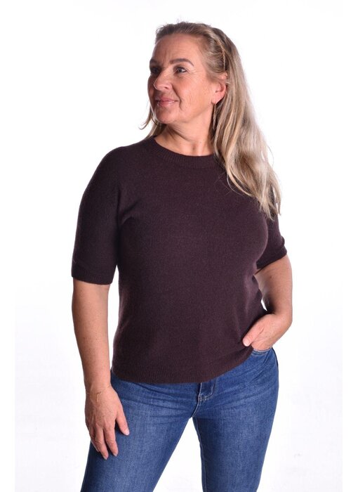 Gebreide Top Anna - Choco