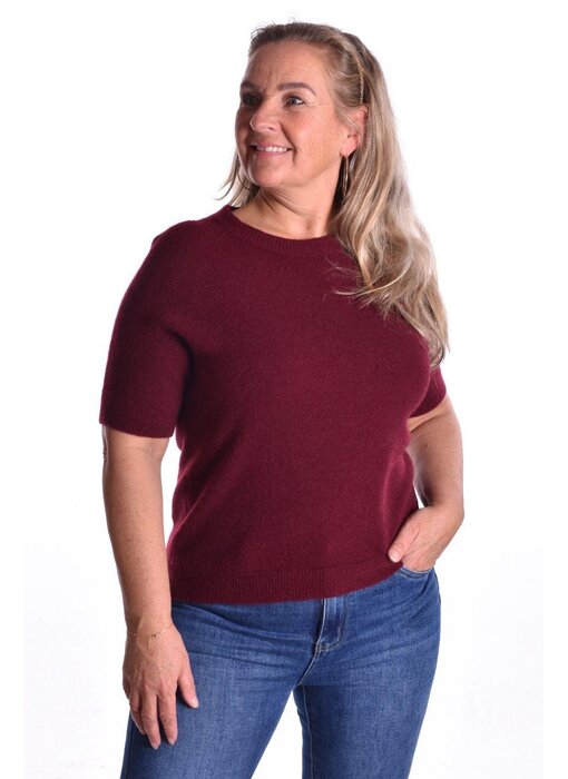 Gebreide Top Anna - Bordeaux