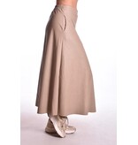 Leather Look Rok - Taupe Leather Look Rok - Taupe