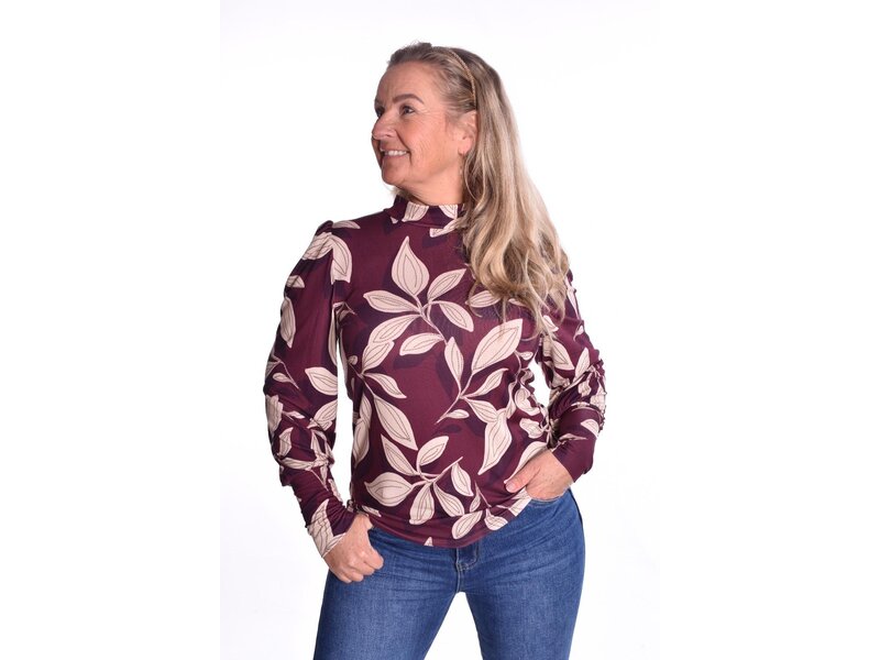 Top Lilly  - bordeaux