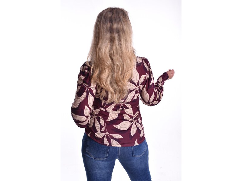 Top Lilly  - bordeaux