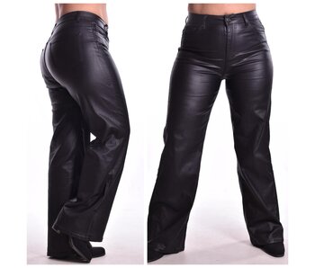Goodies Leather Look Wide Leg Black (DJ2730-2731)