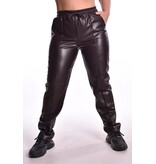 Leather Look Jog - Donkerbruin