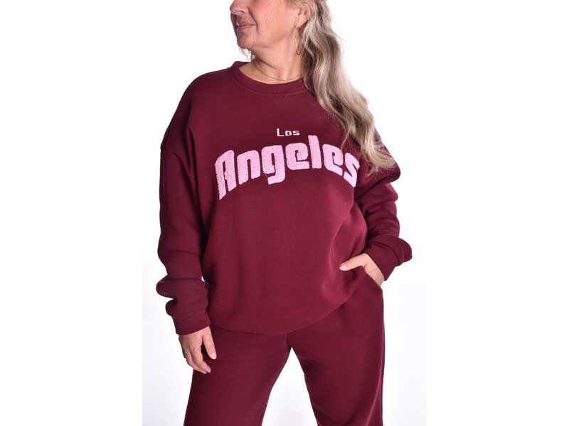 Sweater Lazy Days - Bordeaux