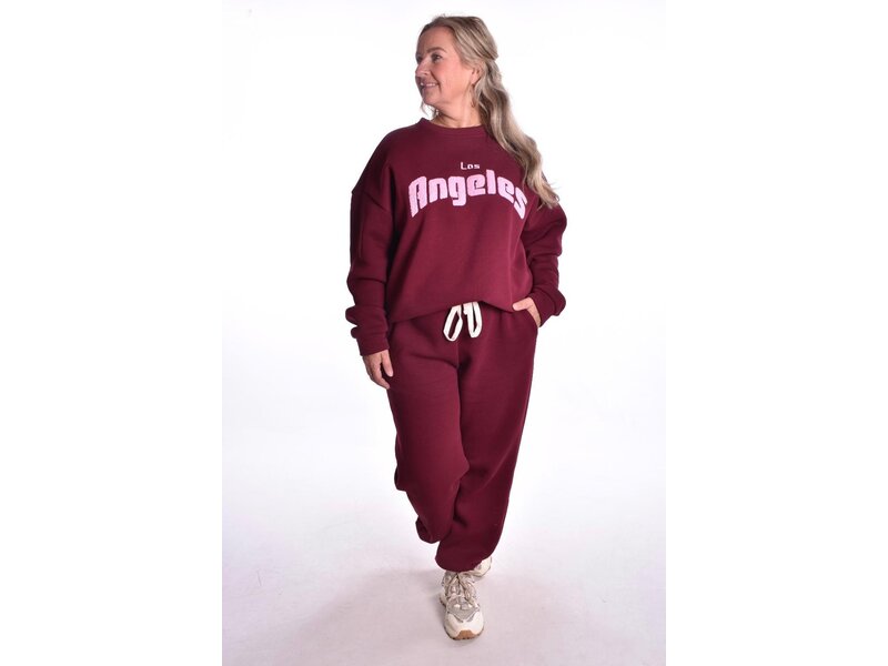 Broek Lazy Days - Bordeaux