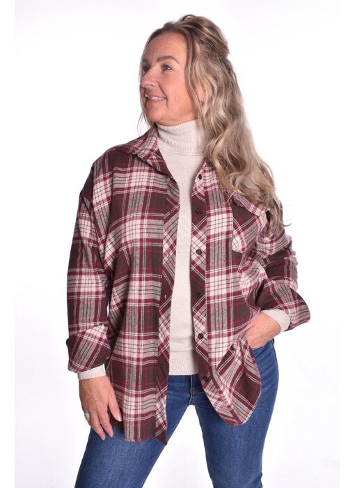 Overhemd Barn - Bordeaux